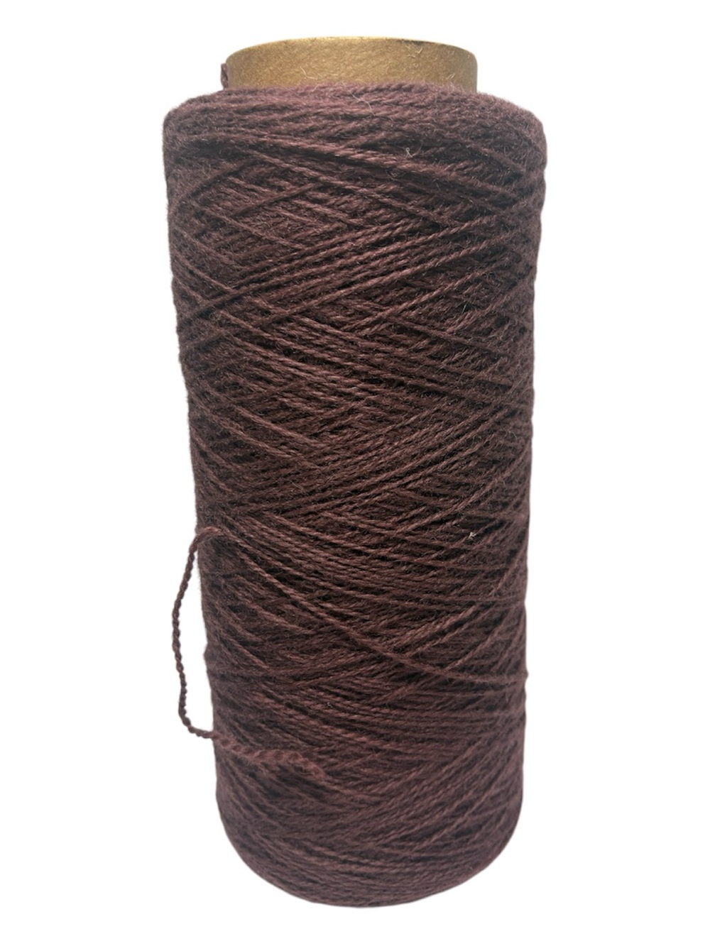 Deep Mauve/Burgundy Cone of Yarn
